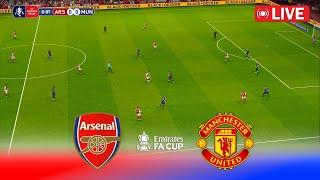 LIVE : Arsenal vs Manchester United - English FA Cup 2025 | Full Match | PES 21 Game Simulation