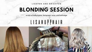 Lighten and Brighen Blonding Session | Lisa Huff Hair