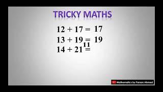 Tricky Maths | Only Genius can solve this