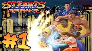 Streets of Rage Remake (HD) Co-Op Gameplay Walkthrough Part 1 - Route 1 [1080p 60fps]