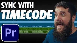 The NEW Way To Sync Audio & Video With Time Code In Premiere Pro 2025!