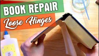 How to Repair Loose Book Hinges | Book Repair and Care 101