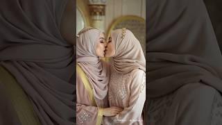 HIJAB women passionate KISS ️ !!!