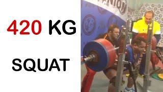 420 kg Squat Amir Tavakoli | اسکوات 420 کیلوگرم امیر توکلی