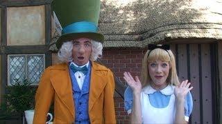 Mad Hatter and Alice Surprise Meet & Greet at Epcot United Kingdom Pavilion, Alice in Wonderland