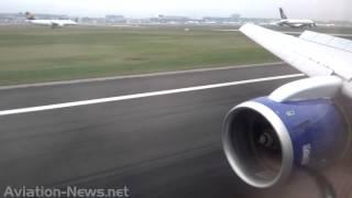 British Airways Boeing 767-336ER landing at Frankfurt