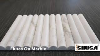 Stone Fluting Stone Grooving Profiling / Stone Moulding with SHUSA Profilo Series CNC Machine