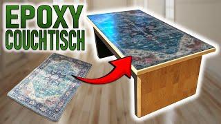 Ein EPOXIDHARZ TISCH aus einem TEPPICH!?