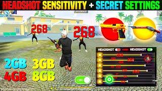 Free Fire Auto Headshot Trick 2024 Sensitivity | 2gb, 4gb, 6gb Ram Headshot Sensitivity Setting