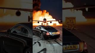 Rolls-Royce vs Jet Engine | Brutal Luxury Meltdown ️ #RollsRoyce #JetBlast #Shorts