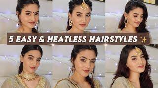 5 Easy Hairstyles To Go With Your FESTIVE Looks  | TheSassThing