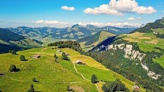 Drone Views of Switzerland in 4k: Oberiberg & Unteriberg