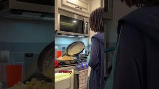 Life Lessons in the kitchen #jrchef #youngchef #boyscancook #rv #rvlife #rvliving #pregnant #rvfood