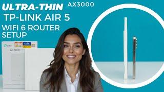 TP-Link Archer Air5 Ultra Thin WIFI 6 Dual band router Setup | AX300