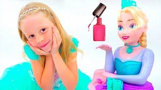Nastya juega con juguetes de maquillaje para niñas - Compilación de videos para niños