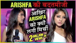 SHOCKING! Arishfa Khan RUDE BEHAVIOUR With TellyMasala Reporter