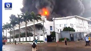 Fire Guts Christ Embassy Headquarters In Lagos