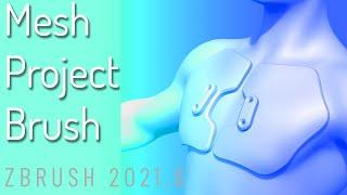 076 ZBrush 2021.6 - Mesh Project Brush - Quickly Create Geometry that Conforms to your Geometry!