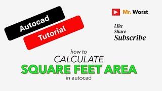 How to calculate square feet area #autocad #design #engineering #solidworkscad #2d #youtube #shorts