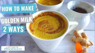 Supercharge Your Morning with GOLDEN MILK! Dairy Free