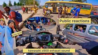 Kawasaki z900 Exhaust sound and public reactions