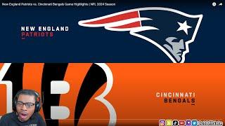 49ERS FAN REACTS TO New England Patriots vs. Cincinnati Bengals Game Highlights | NFL 2024 Season