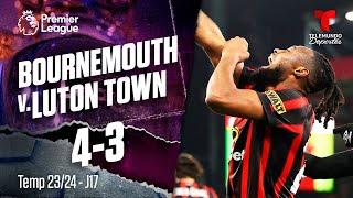 Bournemouth v. Luton Town 4-3 - Highlights & Goles | Premier League | Telemundo Deportes