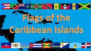 Flags of the Caribbean islands