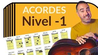 ACORDES FÁCILES de Guitarra para PRINCIPIANTES [1ª Tabla]  DESDE CERO!