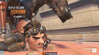 POTG! AQUAMARINE JUNKRAT SEASON 11 TOP 500 GAMEPLAY OVERWATCH 2