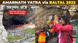 Amarnath Yatra Baltal | Amarnath Tour Cost | Baltal Ke Khatarnak Raste उलटी यात्रा Updated