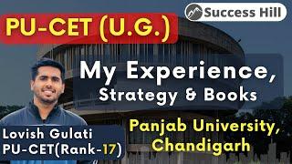 My Exerience | How to crack PU-CET exam | Important Books | Strategy | Exam Pattern |