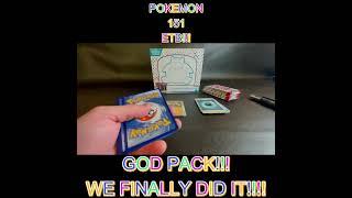 POKEMON 151 ETB!!! WE FINALLY PULLED THE GOD PACK!!! #pokemon #irlpackopening #tradingcards #casehit