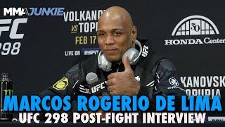Marcos Rogerio de Lima Never Balked at Late Change, 'Extremely Happy' with Result | UFC 298