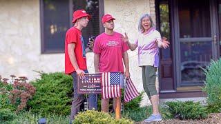 Replacing Kamala Harris Signs With Trump Signs!