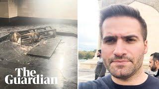 Guardian reporter at the scene of the burnt tomb of Bashar al-Assad’s father