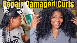 How To: Repair DAMAGED Curly Hair At HOME - FOR GOOD!!