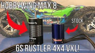 6s Rustler 4x4 VXL! - Hobbywing Max 8 Combo 2200kv