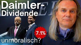 Unmoralische Daimler-Dividende? Die Wahrheit über Dividenden und Gewinne