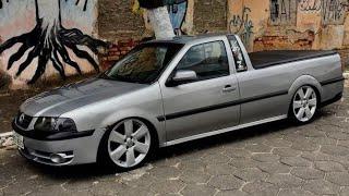 VW SAVEIRO G3 JUNIOR SOM REBAIXADA COM SOM TOCANDO FORTE (STATUS) .