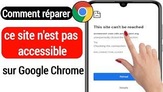 Comment réparer ce site n'est pas accessible Erreur sur Android (2022) | Fix Google Chrome Error