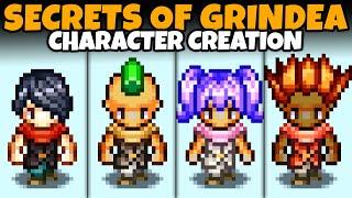 Secrets of Grindea Character Creation (Male & Female, Full Customization, All Options, More!)