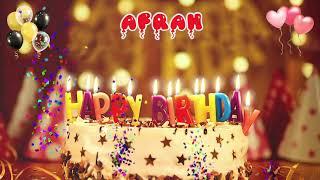 AFRAH Happy Birthday Song – Happy Birthday to You