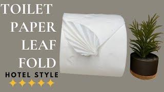 Toilet Paper Origami||Fancy Leaf Fold