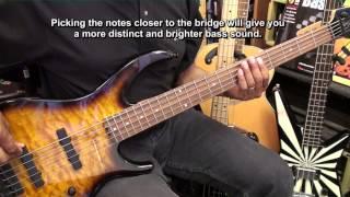 5 String Electic Bass Guitar Major Triads Tutorial Lesson EBMTL HD