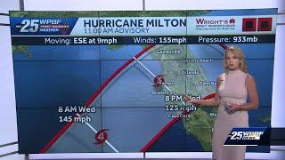 Hurricane Milton continues to rapidly intensify ahead of landfall on Florida's Gulf Coast