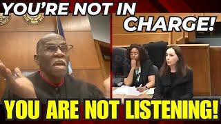 JUDGE SIMPSON GETS IN HEATED EXCHANGE WITH WOMAN DEFENDING HUSBANDS ACTIONS!