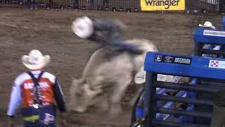 Central Wyoming Rodeo Bull Riding Thursday