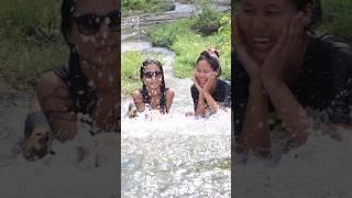 Me&my sister#shortvideo#waterfall#lovely#youtube#youtubeshorts