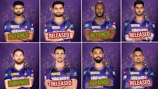 IPL 2025 : Kolkata Knight Riders Retained & Release Confirm List | KKR Retain & Release Player's ||